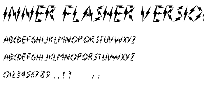 Inner Flasher Version 2.0 font